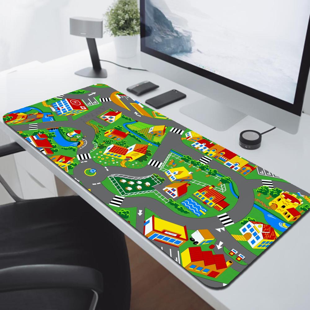 PC 게임 설정 액세서리, 도시 도로 만화 마우스 패드 - Office Desk Tech Accessories 리뷰 및 가격