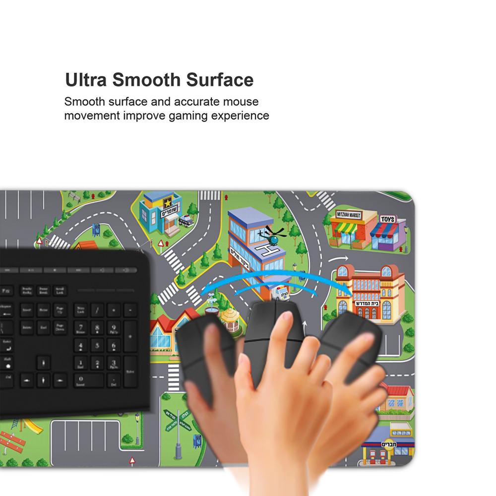 PC 게임 설정 액세서리, 도시 도로 만화 마우스 패드 - Office Desk Tech Accessories 리뷰 및 가격