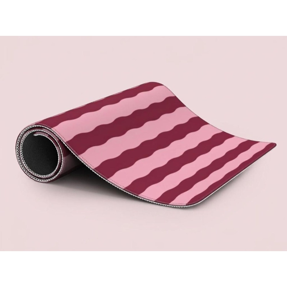 핑크 버건디 물결무늬 데스크 매트, 대형 논슬립 마우스 - Office Desk Tech Accessories 리뷰 및 가격