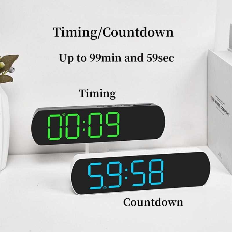 LED 알람 시계, 온도/습도/날짜/요일 표시, 듀얼  - Digital Timer Countdown 리뷰 및 가격