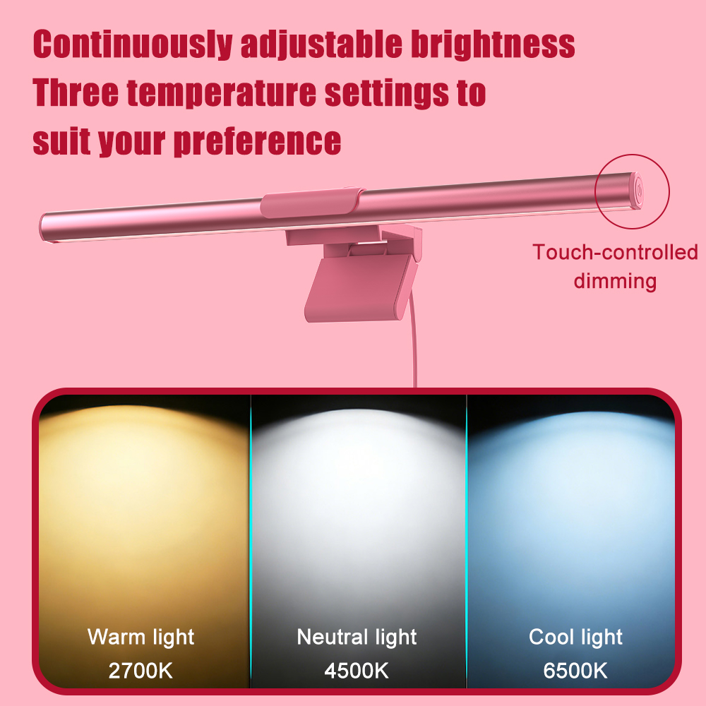RGBIC 와이파이 설정 라이트 바 모니터 핑크 귀여운 - Office Desk Tech Accessories 리뷰 및 가격