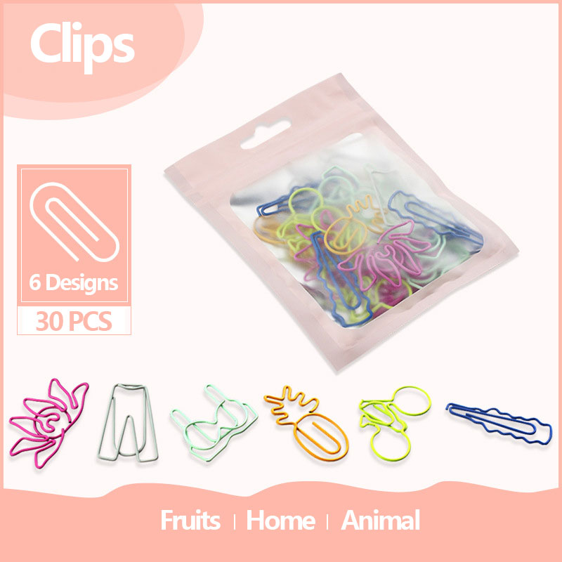 30 PCS Kawaii 종이 클립 북마크 편지지 스크 - Office Desk Tech Accessories 리뷰 및 가격