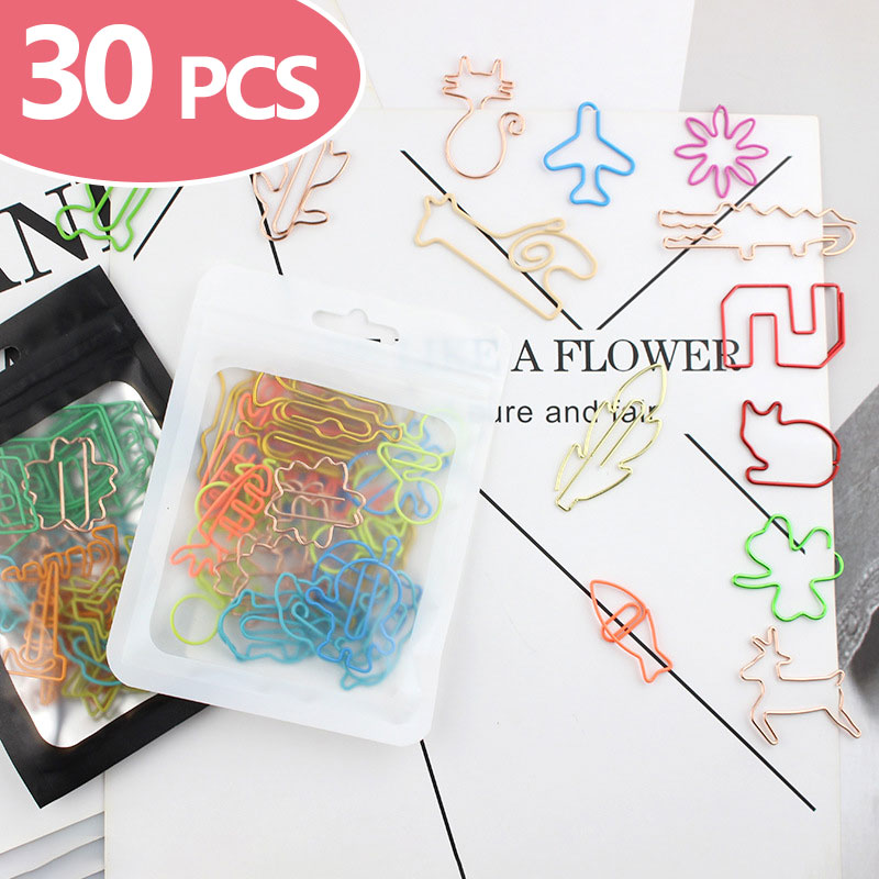 30 PCS Kawaii 종이 클립 북마크 편지지 스크 - Office Desk Tech Accessories 리뷰 및 가격
