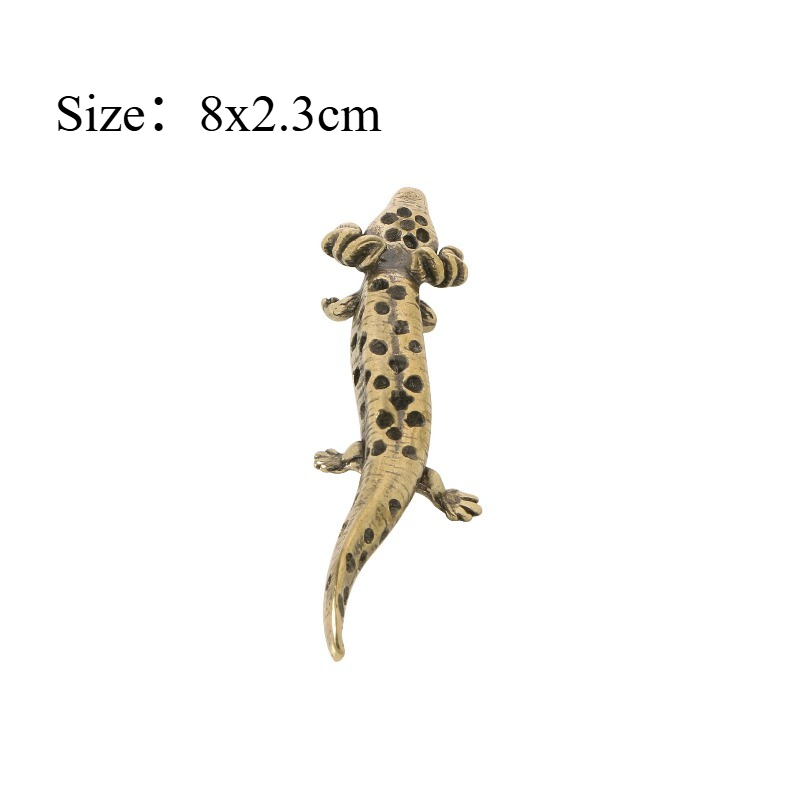1개 창의적인 황동 도마뱀 장식품 휴대용 책상 애완동물 - Office Desk Tech Accessories 리뷰 및 가격